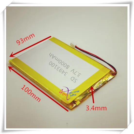 

XHR-2P 2.54 6000mAh 3.7V lithium polymer battery backup power supply 3493100 mobile audio-visual 3595100