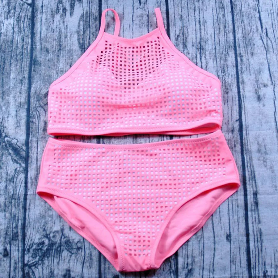 2018 hollow out bikinis set high waist swimsuit push up brazilian bikini biquini women bathing suits Burgandy Pink |