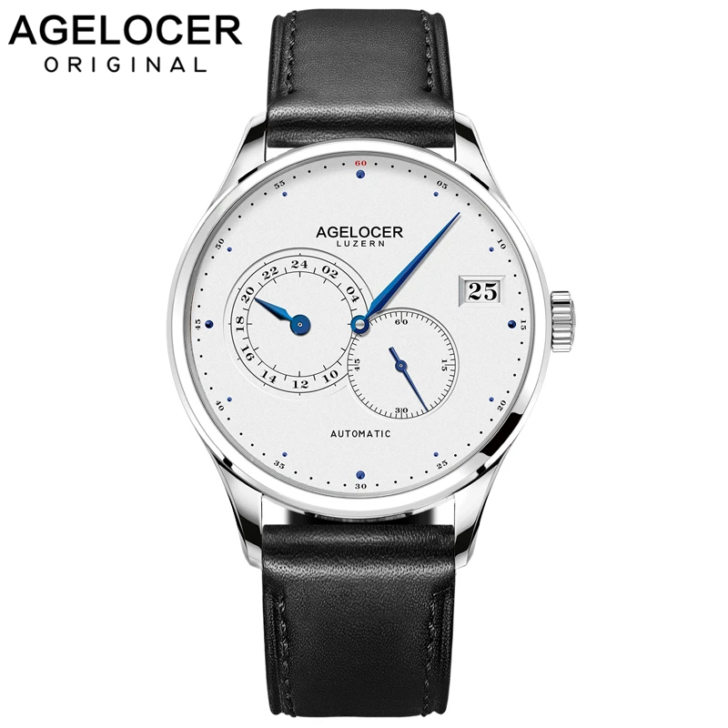 AGELOCER New Luxury Brand Mechanical Watches Business Men Watch Self-Wind Automatic Fashion Waterproof 50m Wristwatch