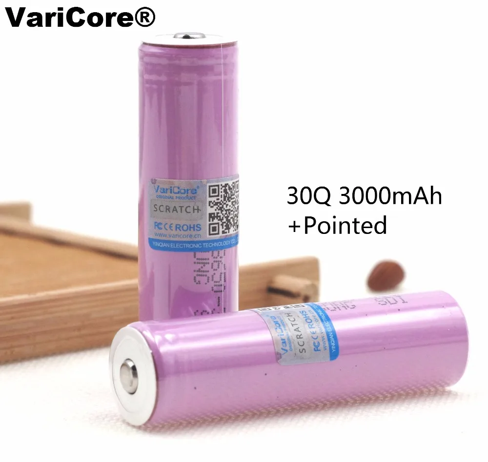 VariCore INR18650 30Q 3000mAh батарея энергия Литиевая Батарея перезаряжаемые батареи для