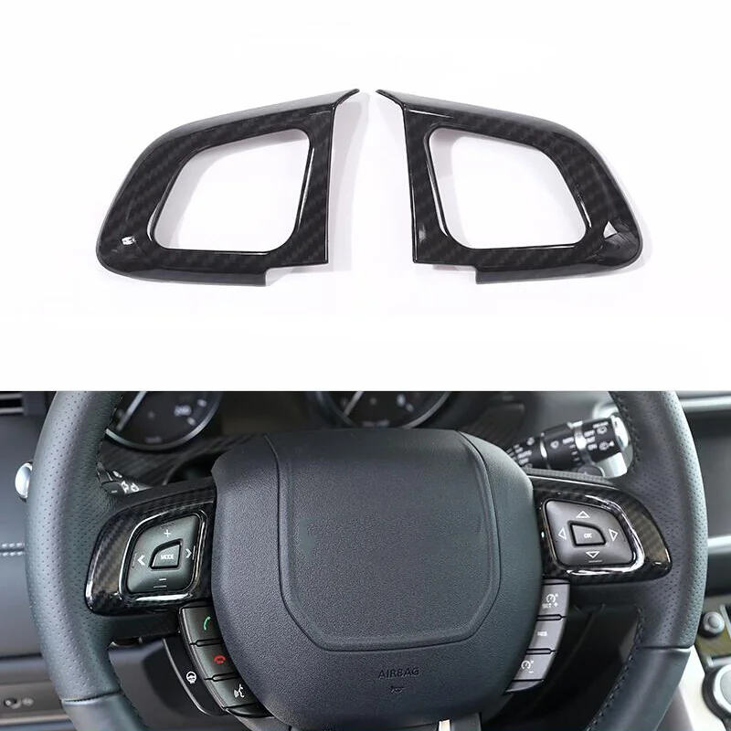 2 шт. автомобильные хромированные кнопки на руль для Land Rover Range Evoque 2012 2018|Лепнина