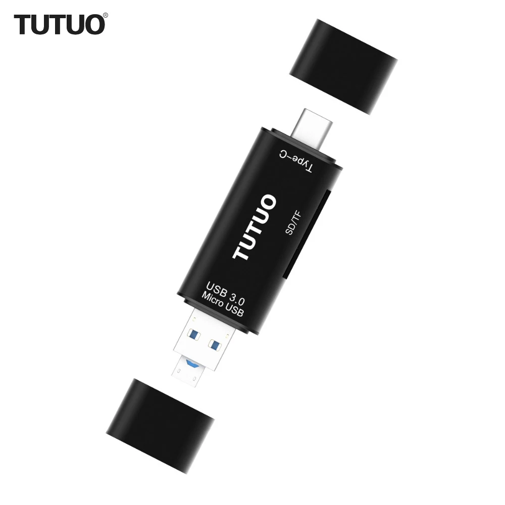 TUTUO устройство для чтения карт памяти USB 3 0 универсальные типы в 1 с C A и Micro OTG