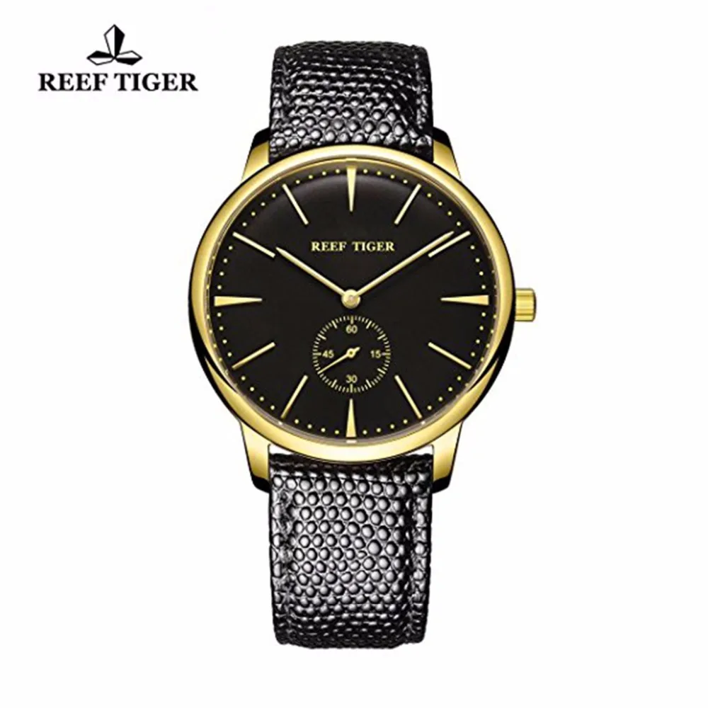 Часы мужские ультратонкие желтое золото кварцевые RGA820|tiger brand|tiger designwatch brand |