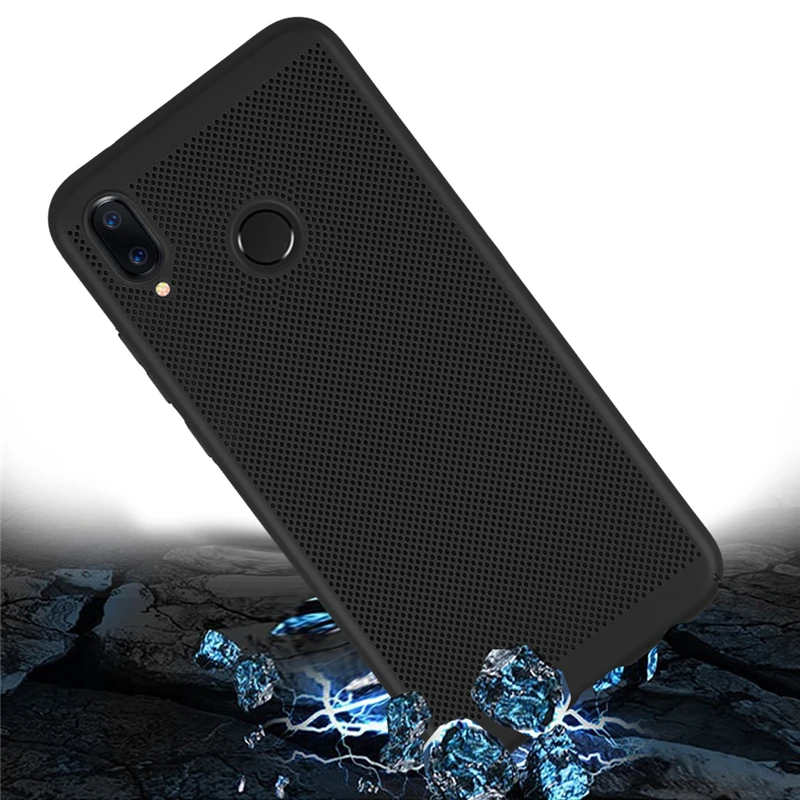 Portefeuille Cooling Ultra Thin Heat dissipation Phone Case for Huawei P20 Lite case p20 Back Cover Hard PC Plastic Shell |