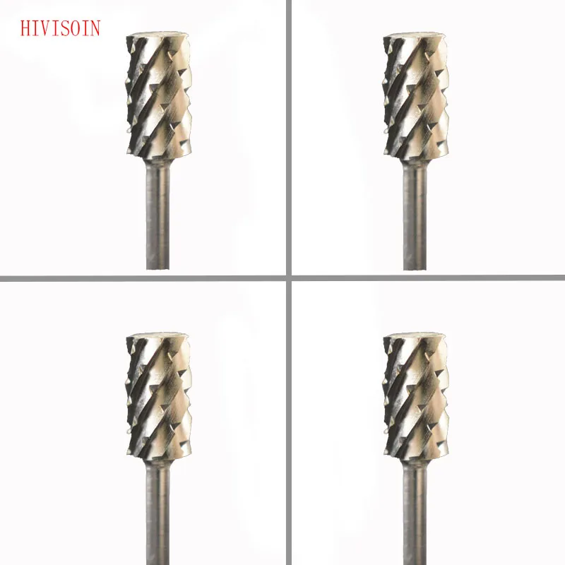 

HIVISOIN Carbide Nail Drill Bit - Small Barrel Bit - 5XC (Silver)