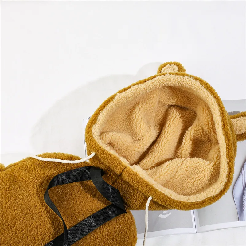 Модный плюшевый рюкзак для девочек модный большой емкости sac a dos enfant kawaii подарок