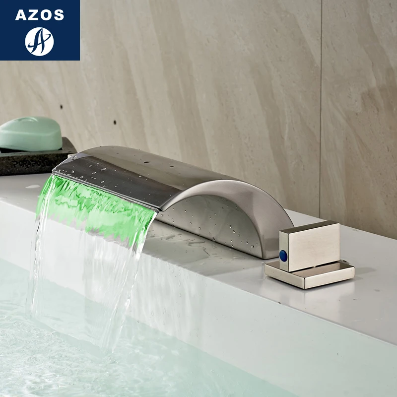 Смесители для раковины в ванную комнату устанавливаемый на бортик водопад