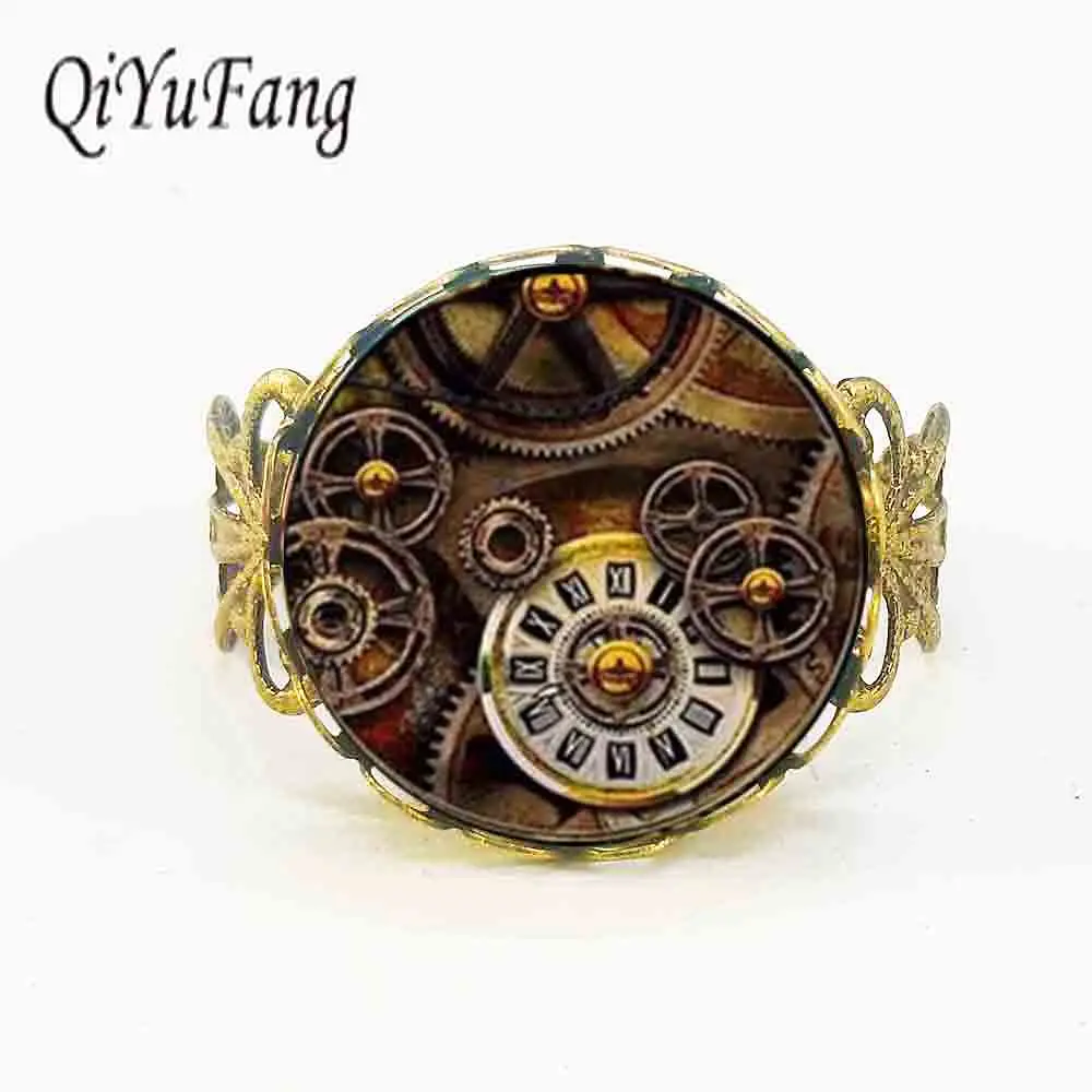 

Steampunk Alice in wonderland watch of Life time quartz Ring Womens Xmas 1pcs/lot mens charms 2020 gift love