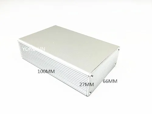 1pcs aluminum box case amplifier66 * 27 * 100mm /aluminum electronic distribution box, aluminum instrument case box