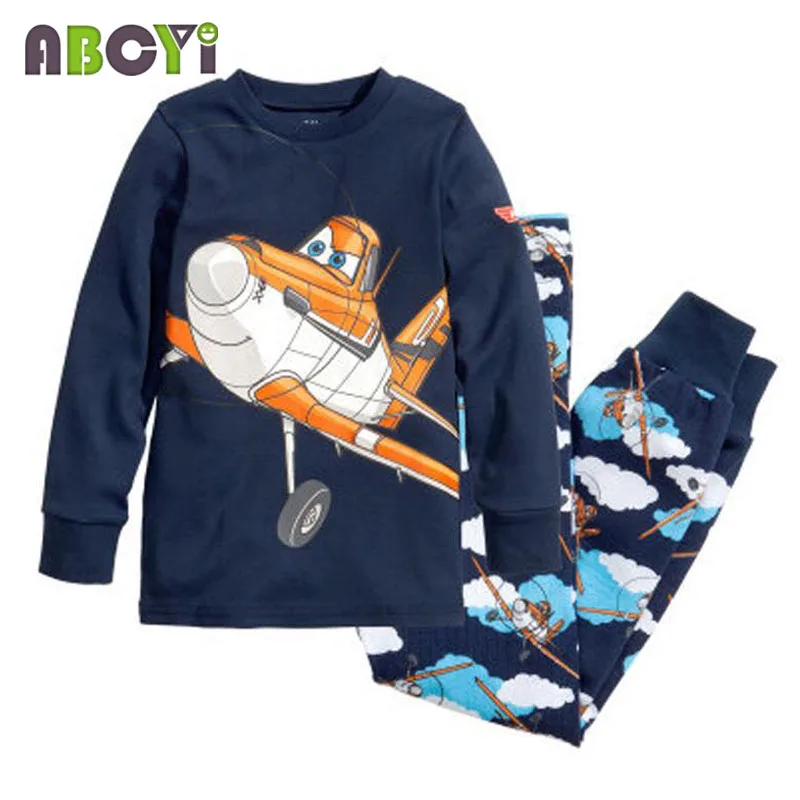 Детская Пижама с длинным рукавом комплекты одежды для мальчиков и девочек пижама