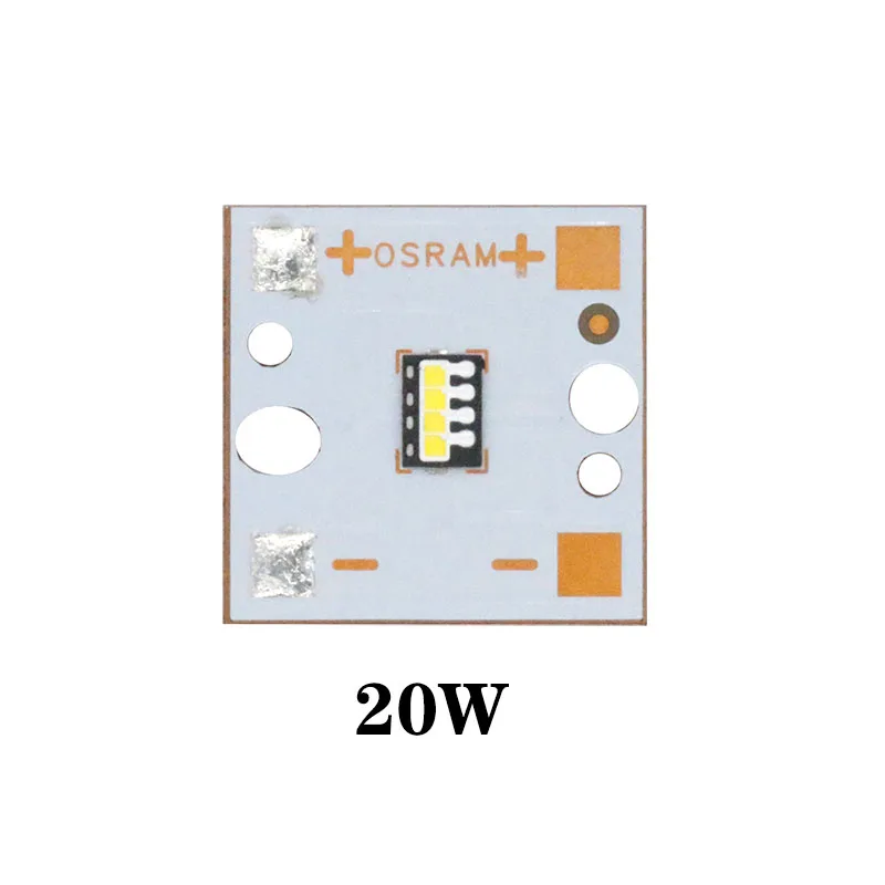 10 шт. Osram лампы 5 Вт 10 Вт 15 Вт 20 Вт 25 Вт высокой мощности Светодиодный светильник супер яркий 6500 к светодиодный бисер PCB трубки для автомобильные передние фары DIY - Emitting Color: 20W 10pcs LED PCB