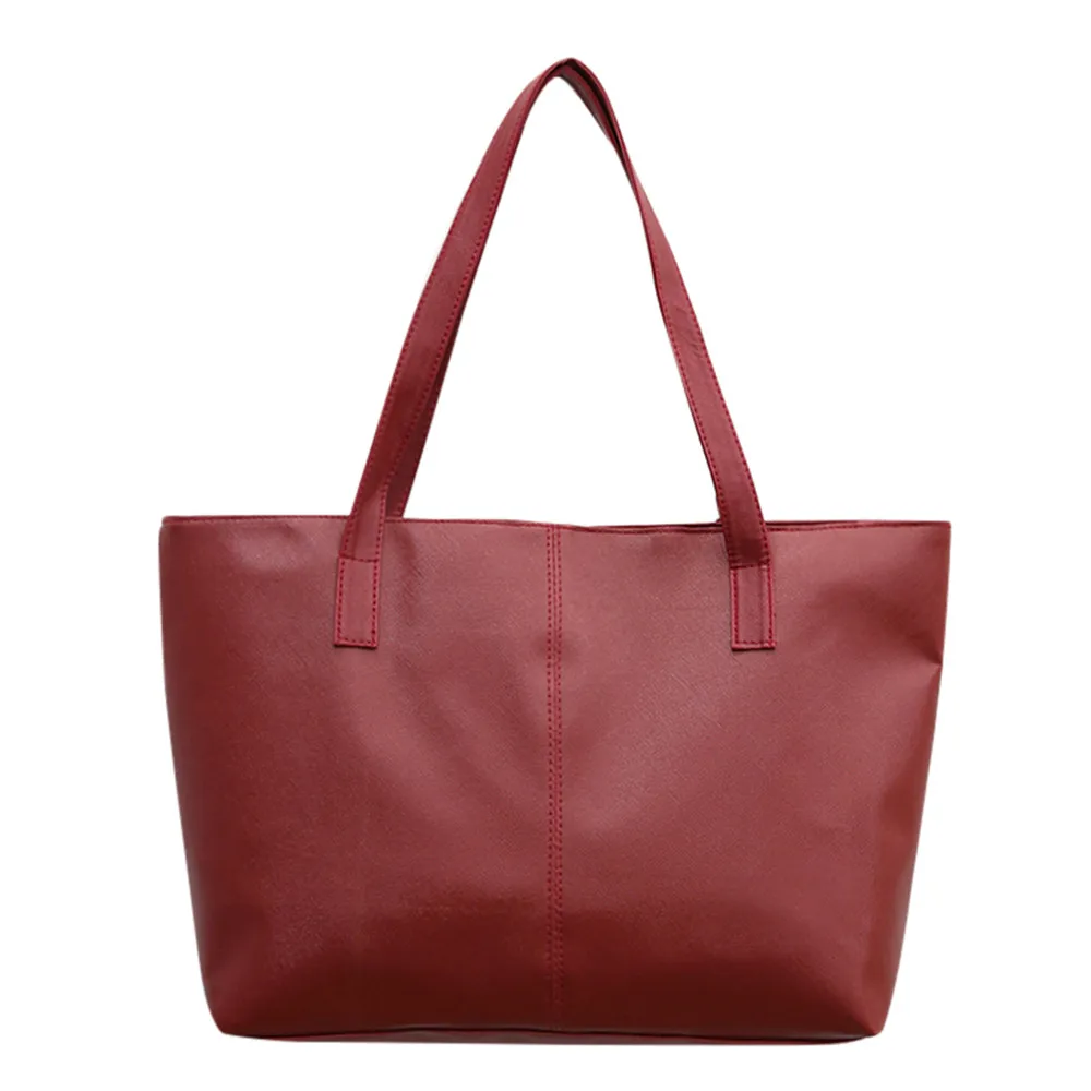 Красный Модные женские сумки Bolsos Mujer De Marca Famosa, Женская винтажная кожаная сумка через плечо, ретро большая Вместительная дорожная сумка-тоут - Цвет: Красный