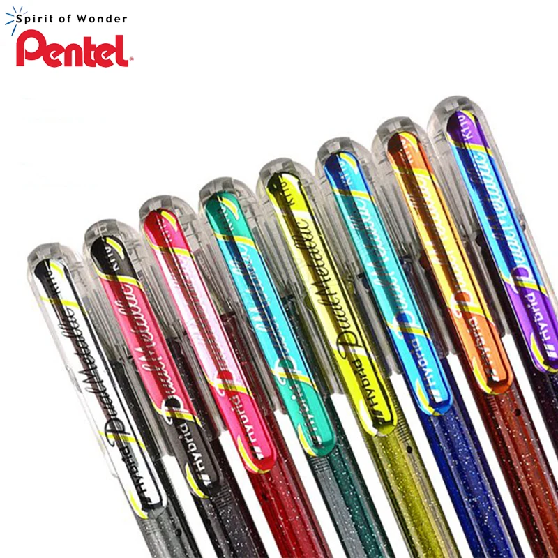 2019 Japan 5 Pieces Pentel K110 flash 2 colors in one pen high light greeting card color Office & School Supplies|color pen|office school suppliespen