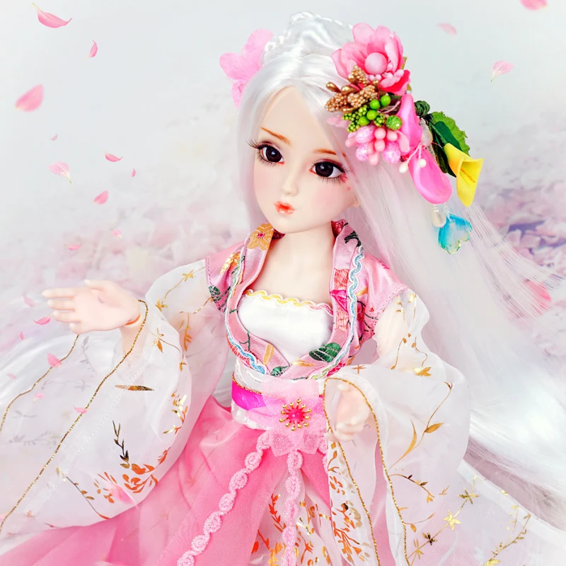 Дневник королевы 1/4 BJD шарнирный Цветок тела фея с макияжем включая одежду обувь