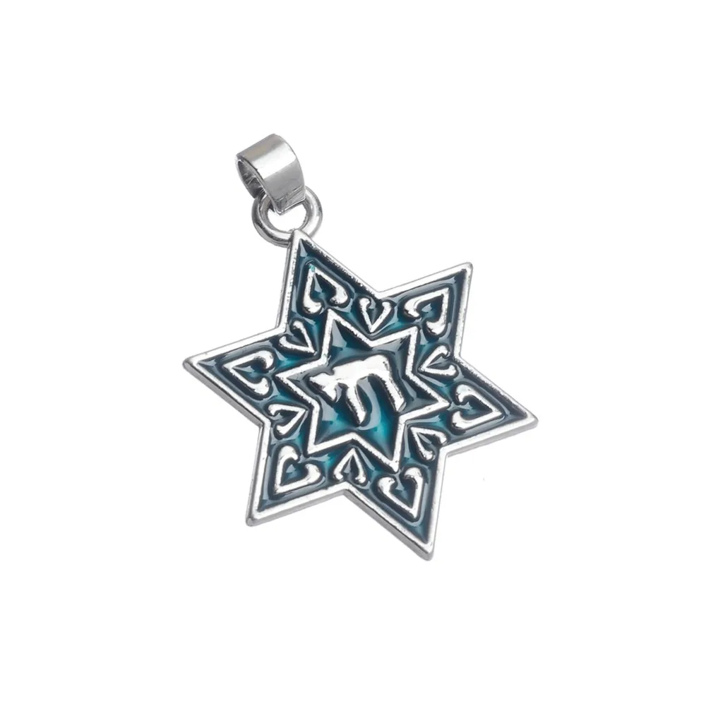 Колье с эмалью Моя Звезда Давида 10 шт.|star of david|star david pendantpendant enamel |