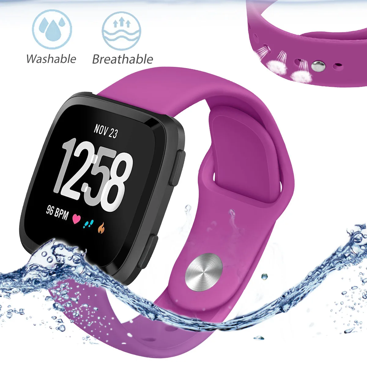 Ремешок для Fitbit Versa, часы reverse с пряжкой, сменный Браслет для Fitbit Versa Lite, силиконовый ремешок, наручные часы