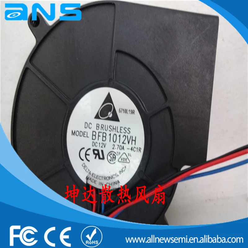 ANS All New Semi CO Delta BFB1012VH 97*94*33 мм 2.7A 3PIN 12В турбонагнетатель теплый воздушный гриль