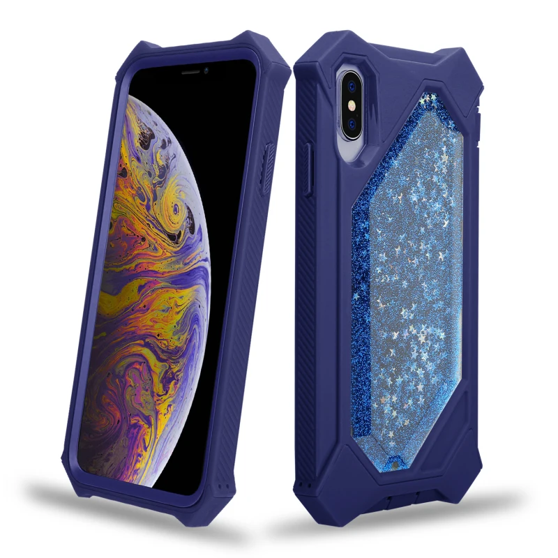 Грандевер зыбучий песок чехол для iPhone 7 Xs Max 6 8 Plus жесткий iphone X XR Блестящий с