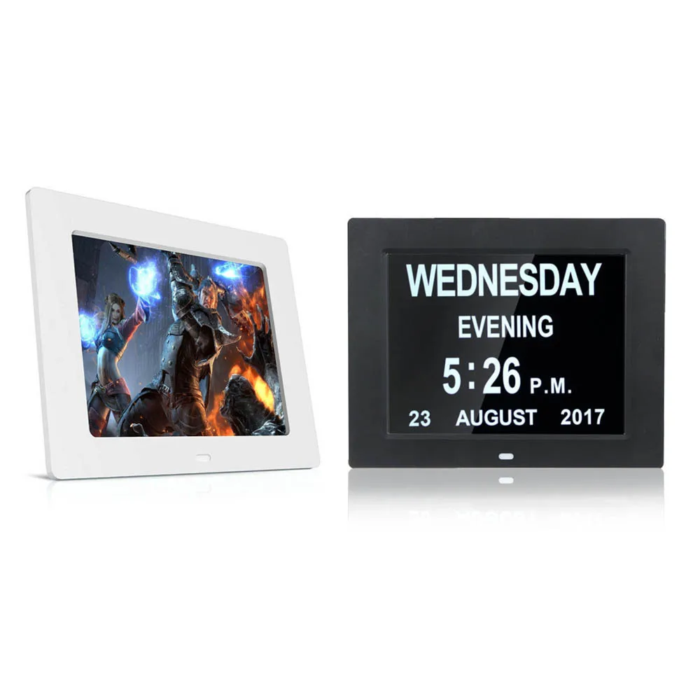 8" LED Digital Calendar Alarm Clock with Large Letter Week/Month/Year New | Обустройство дома