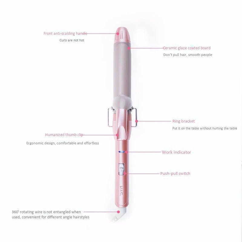 Htc Electric Ceramic Hair Curlers Straight Curly Dual-Use Straightener Iron Curling Wand Styling Tool | Красота и здоровье