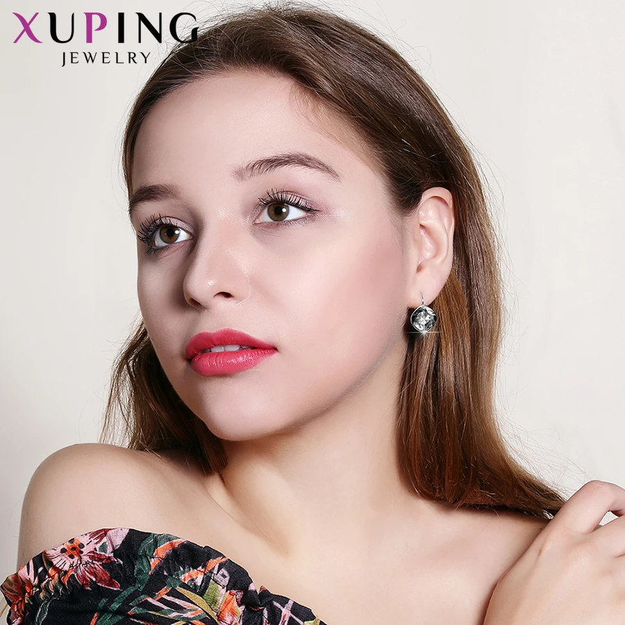 Xuping новые ювелирные изделия обруч женские серьги кристаллы от Swarovski особый, популярный старинные вечерние подарки M73/M74/M75-20354