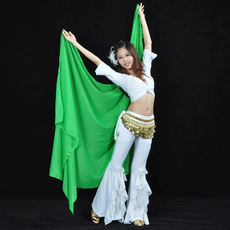 Новая вуаль для танца живота из шифона с золотыми блестками большая накидка шарф