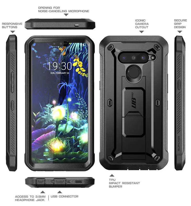 Чехол SUPCASE для LG V50/LG V50 ThinQ 5G Case UB Pro сверхмощная прочная кобура для всего тела со встроенным протектором экрана