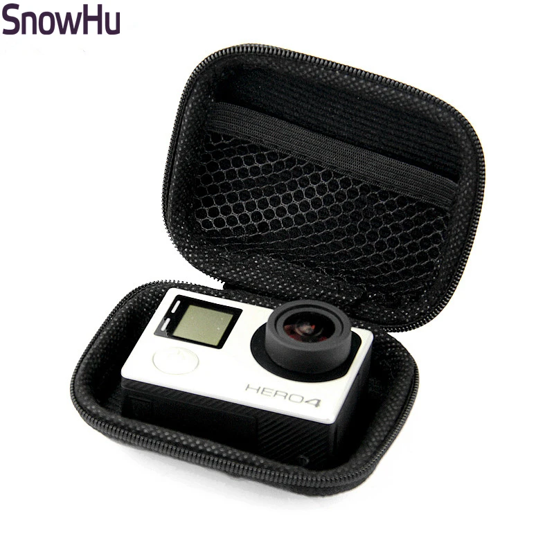 SnowHu для мини Защитная EVA Портативная сумка для Go Pro Hero 8 7 6 5 4 3+ для sj4000 для xiaomi для yi 4K аксессуары для камеры LD18