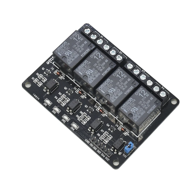 Hot TTKK 4 Channel 12V Relay Module Optocoupler Protection Power Supply For Arduino Pic Dsp | Электроника