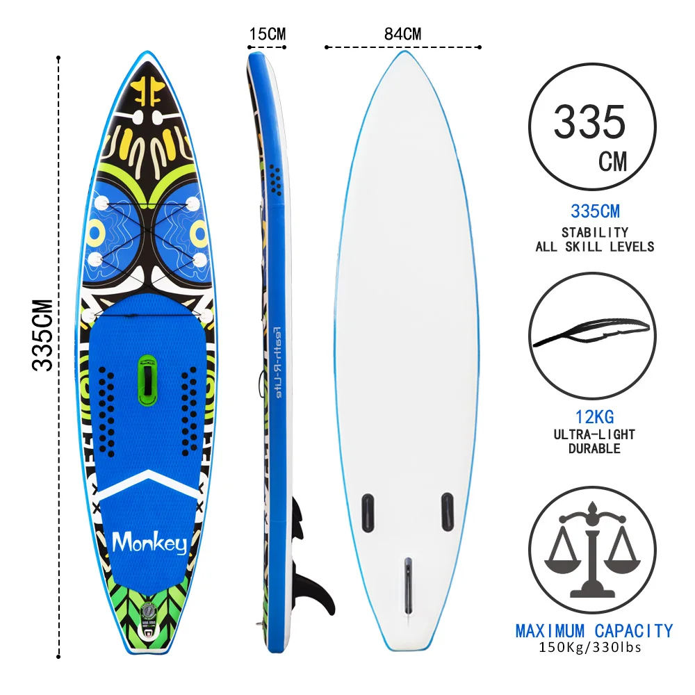 Надувная доска весло для серфинга с рюкзаком поводком насосом водонепроницаемой