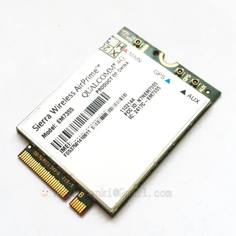 Четырехдиапазонный модуль EM7355 Gobi 5000 100 Мбит/с HSPA + LTE 4G для Sierra Wireless AirPrime WWAN Card