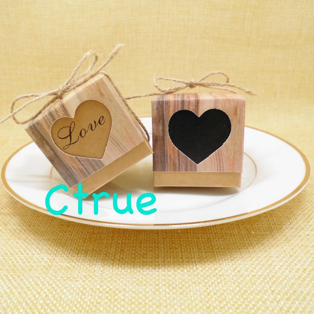 Ctrue 12 шт. DIY свадебные сувенирные коробки крафт-бумага коробка конфет на свадьбу