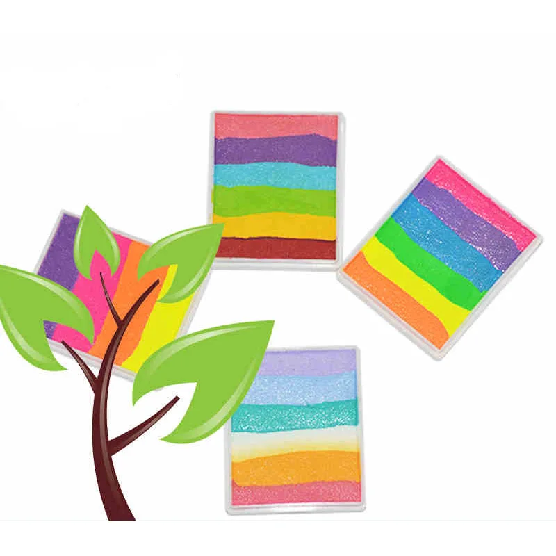 APINKGIRL 4 компл./лот Радужная фотокраска для лица краска Обычная неоновая УФ тела