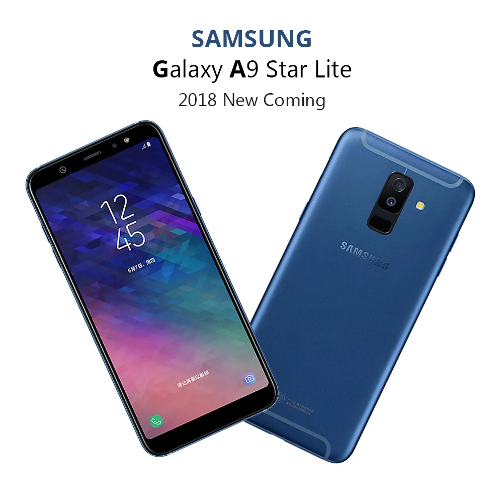 Samsung Galaxy A6050 A6+ мобильный телефон 6,0 дюймов FHD 4 Гб+ 64 Гб Восьмиядерный 16,0 Мп+ 5,0 МП 24,0 МП фронтальная камера Android 4G LTE смартфон