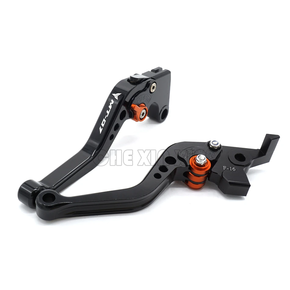 New Short With LOGO MT 07 CNC Motorcycle Adjustable Brake Clutch Levers For YAMAHA MT07 MT-07 FZ-07 Tracer 700 2014-2018 | Автомобили и