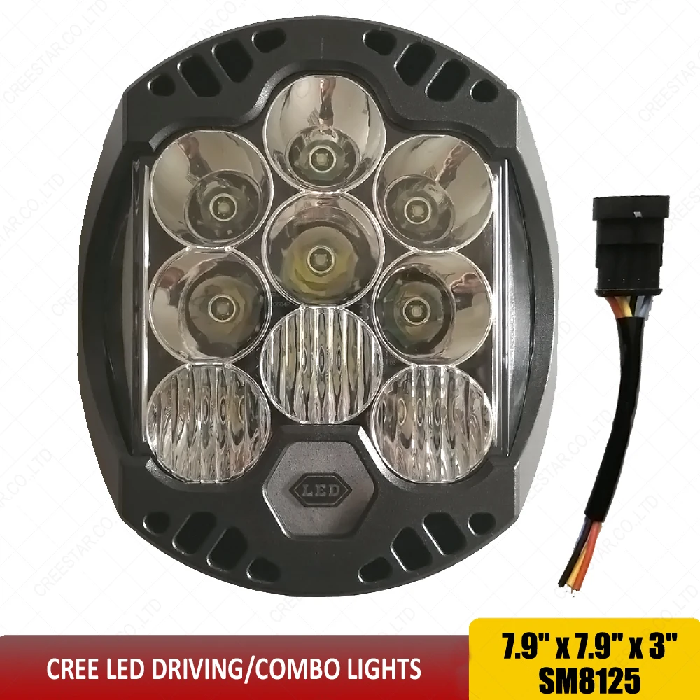 New LED Off Road Driving / Combo Light 125W 11500 Lumens 8&quot inch Auxiliary OffRoad Spot For Motorcycle Car Wrangler x1 | Автомобили и