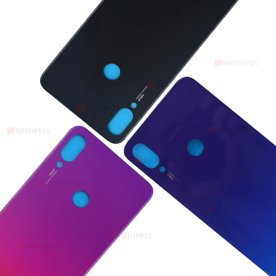 Чехол для аккумулятора Xiaomi Redmi note 7 Задняя стеклянная панель Корпус задней двери