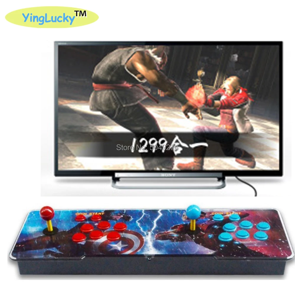 1299 в 1 коробка 5S аркадная игровая консоль 1388 в 1 Ретро игровая машина двойной аркадный джойстик кнопки VGA/HDMI выход