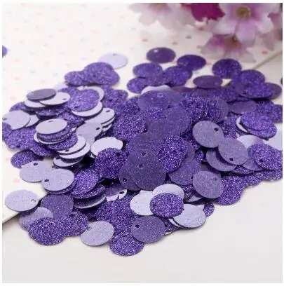 dark purple Блестки 6 мм блестки с блестящей пудрой ПВХ блестки Швейное Ремесло Свадебные аксессуары для украшения одежды с 1 боковым отверстием - Цвет: dark purple
