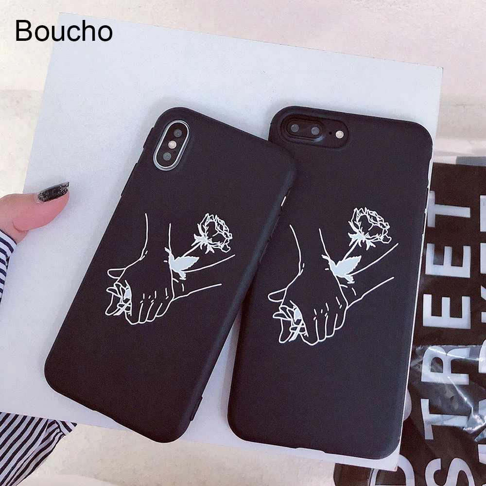 Чехол для телефона Boucho iPhone 6 6S 7 8 Plus мягкий силиконовый защитный чехол X |