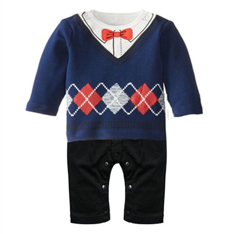 Одежда для маленьких мальчиков весна 2017 детские комбинезоны хлопковая одежда