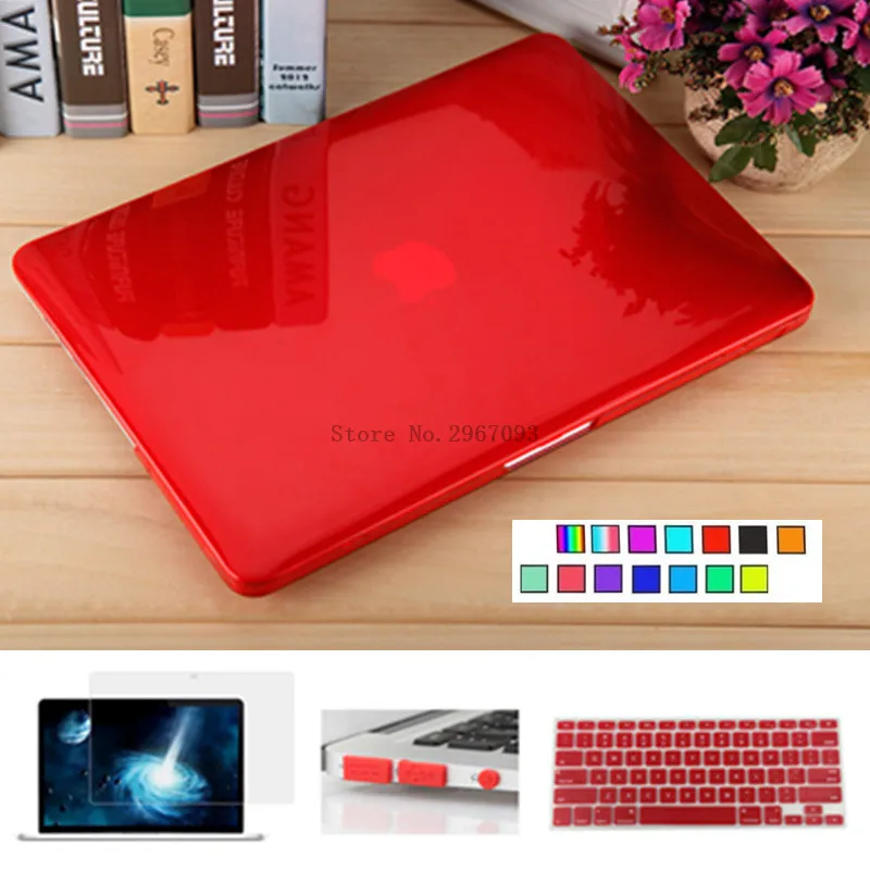 Для MacBook Pro 13 15 случай 2016 2017 A1706 A1708 A1707 w/out Touch Bar и retina прозрачного хрусталя Матовый