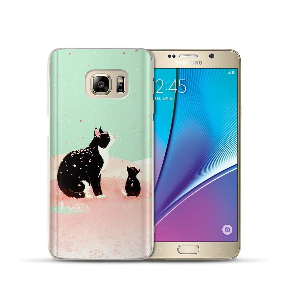 Модный чехол для телефона Samsung Galaxy J7 J5 J3 A3 A5 2015 2016 2017 S6 S7 Edge S8 S9Plus Coque Animal Cat Etiu Fundas Capas