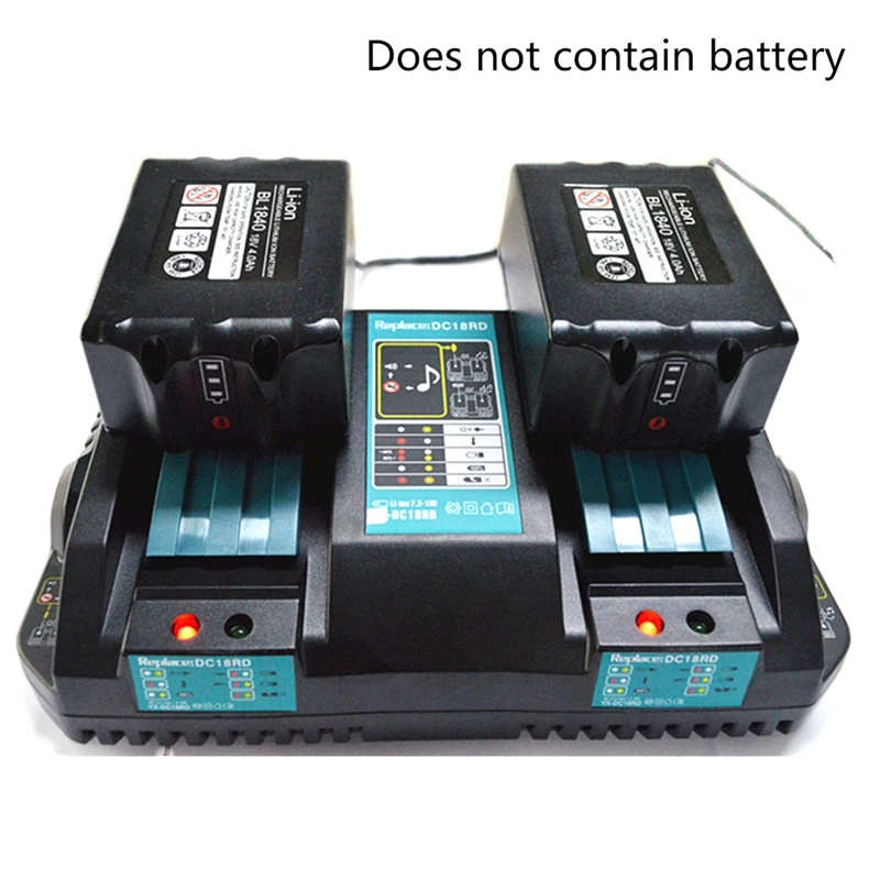 double battery charger for makita 14 4v 18v bl1830 bl1430 dc18rc dc18ra eu plug free global shipping