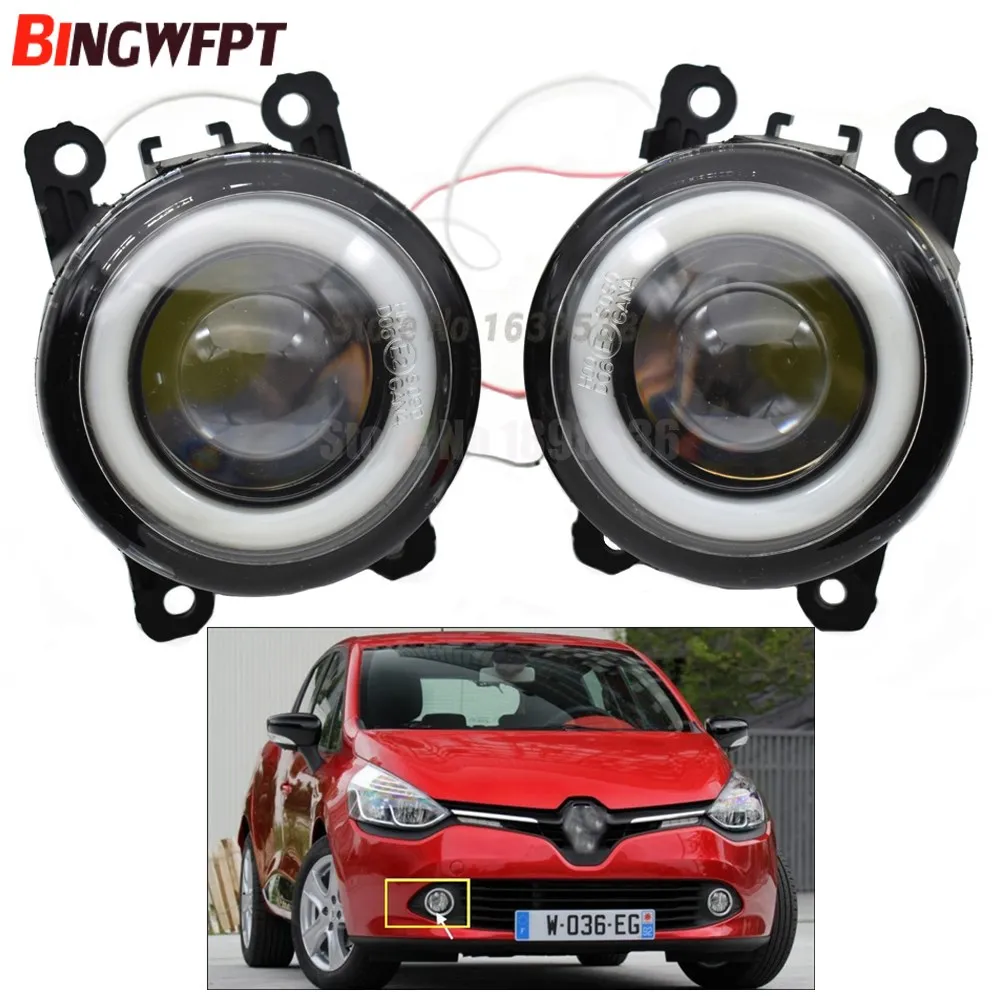 2x (слева + справа) Противотуманные фары Angel Eye светодиодный белого цвета для Renault Clio