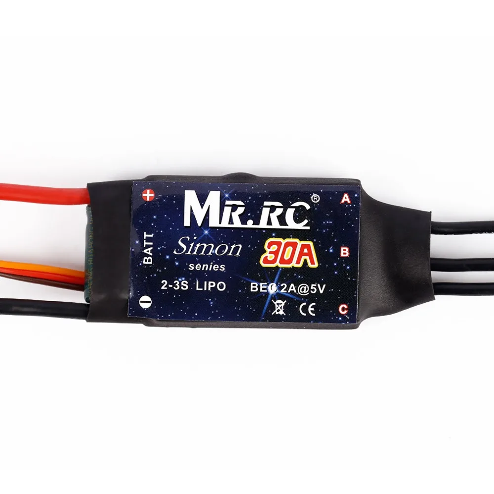 Бесщеточный электронный регулятор скорости MR.RC Simonk 30A ESC для квадрокоптера Flame Wheel