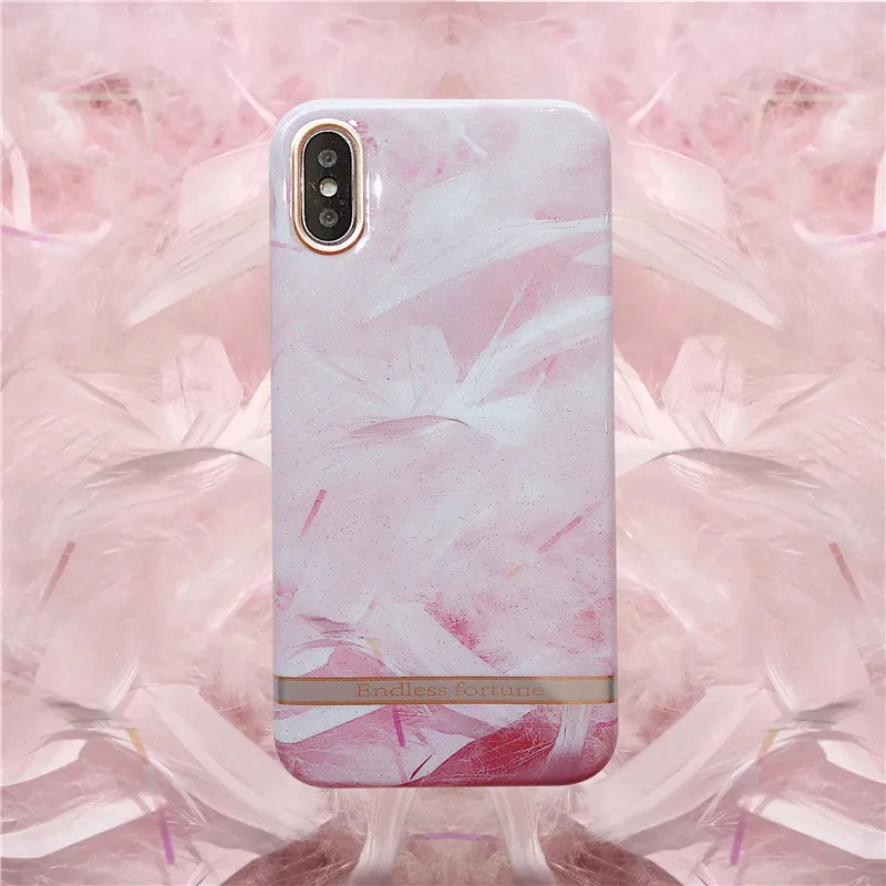 Шикарный Дизайн Мягкий силиконовый чехол для телефона iPhone XR Роскошный Мраморный