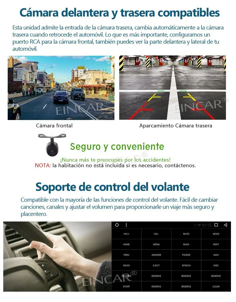 Беспроводная камера + Android 7 1 Восьмиядерный автомобильный стерео радио двойной Din