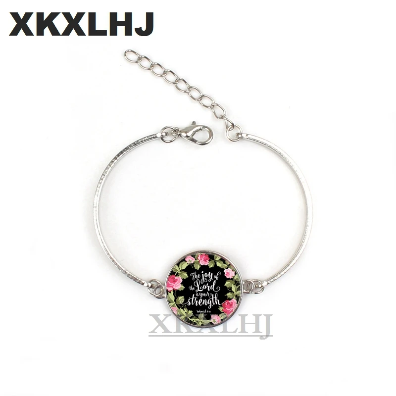 

XKXLHJ Bible Poetry Bracelet God on her, she will not degenerate into a female Christian faith gift