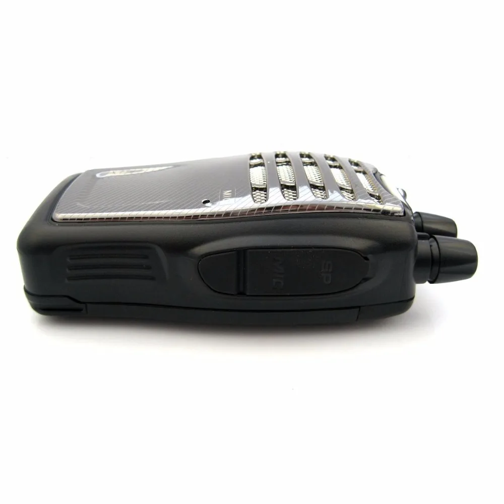 Baofeng BF A5 ham Walkie Talkie 16CH FM VOX Scrambler функция Серебристая стальная сетка Дизайн UHF 400 470Mhz